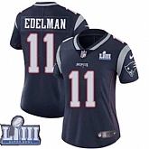 Women Nike Patriots 11 Julian Edelman Navy 2019 Super Bowl LIII Vapor Untouchable Limited Jersey,baseball caps,new era cap wholesale,wholesale hats